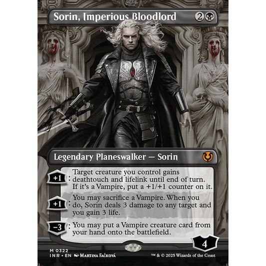 INR_322 Sorin, Imperious Bloodlord *Innistrad Remastered* *BL Borderless* MTG Magic: The Gathering_Mythic