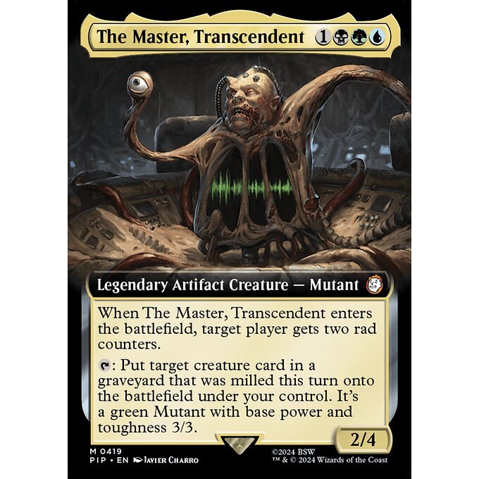 PIP_419 The Master, Transcendent *Extended Art EA* MTG Magic: The Gathering: Fallout_Mythic