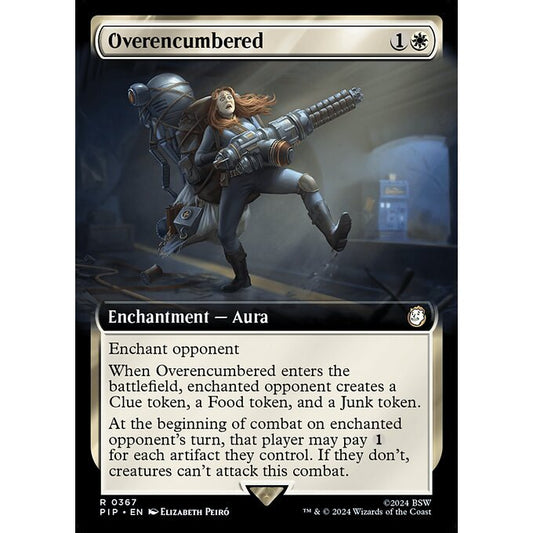 PIP_367 Overencumbered *Extended Art EA* MTG Magic: The Gathering: Fallout_Rare