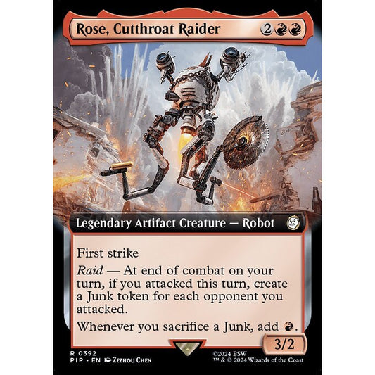 PIP_392 Rose, Cutthroat Raider *Extended Art EA* MTG Magic: The Gathering: Fallout_Rare