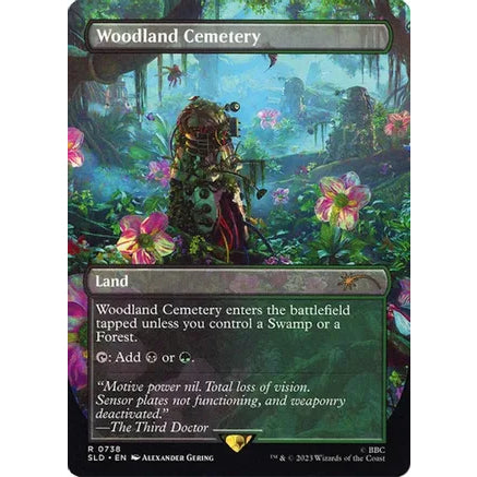 SLD_738 Woodland Cemetery *FOIL Secret Lair* MTG Magic: The Gathering: SLD: The Dalek Lands Rare