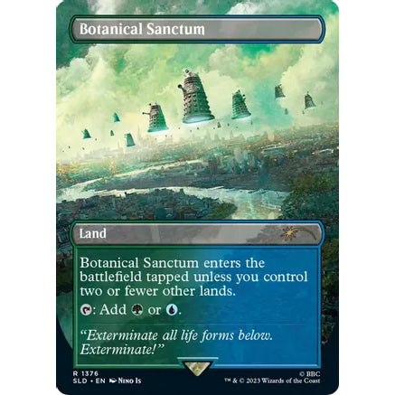 SLD_1376 Botanical Sanctum *FOIL Secret Lair* MTG Magic: The Gathering: SLD: The Dalek Lands Rare