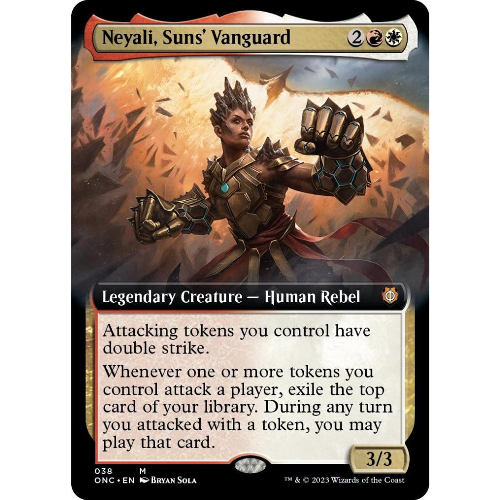 ONC_038 Neyali, Sun's Vanguard *EA Extended Art* MTG Magic: The Gathering: Phyrexia All Will Be One: Commander Rare