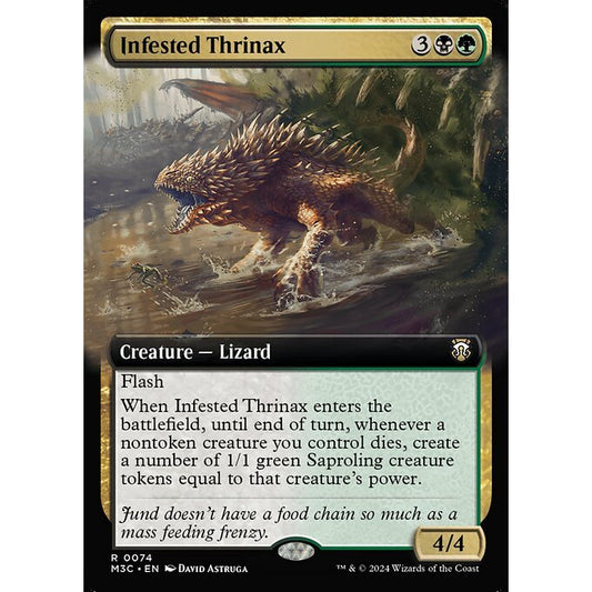 M3C_074 Infested Thrinax *EA* MTG Magic: The Gathering: Modern Horizons 3 Commander_Rare