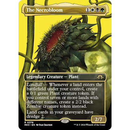 MH3_378 The Necrobloom *Borderless Profile* MTG Magic: The Gathering: Modern Horizons 3_Rare