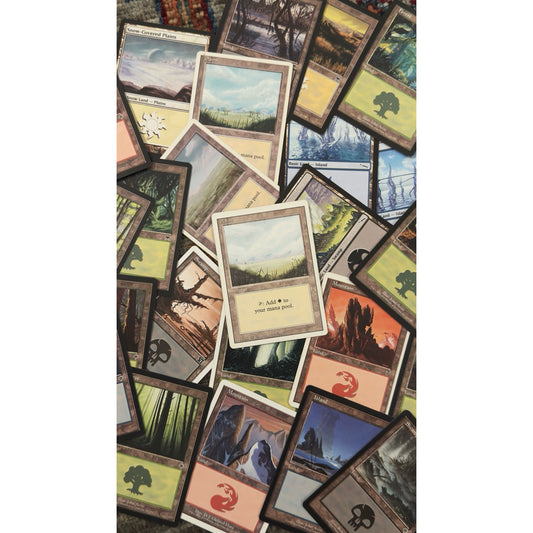 Vintage White Border & Retro Frame Basic Lands (Choose Your Cards Inside) Magic: the Gathering 4th Ed to Onslaught