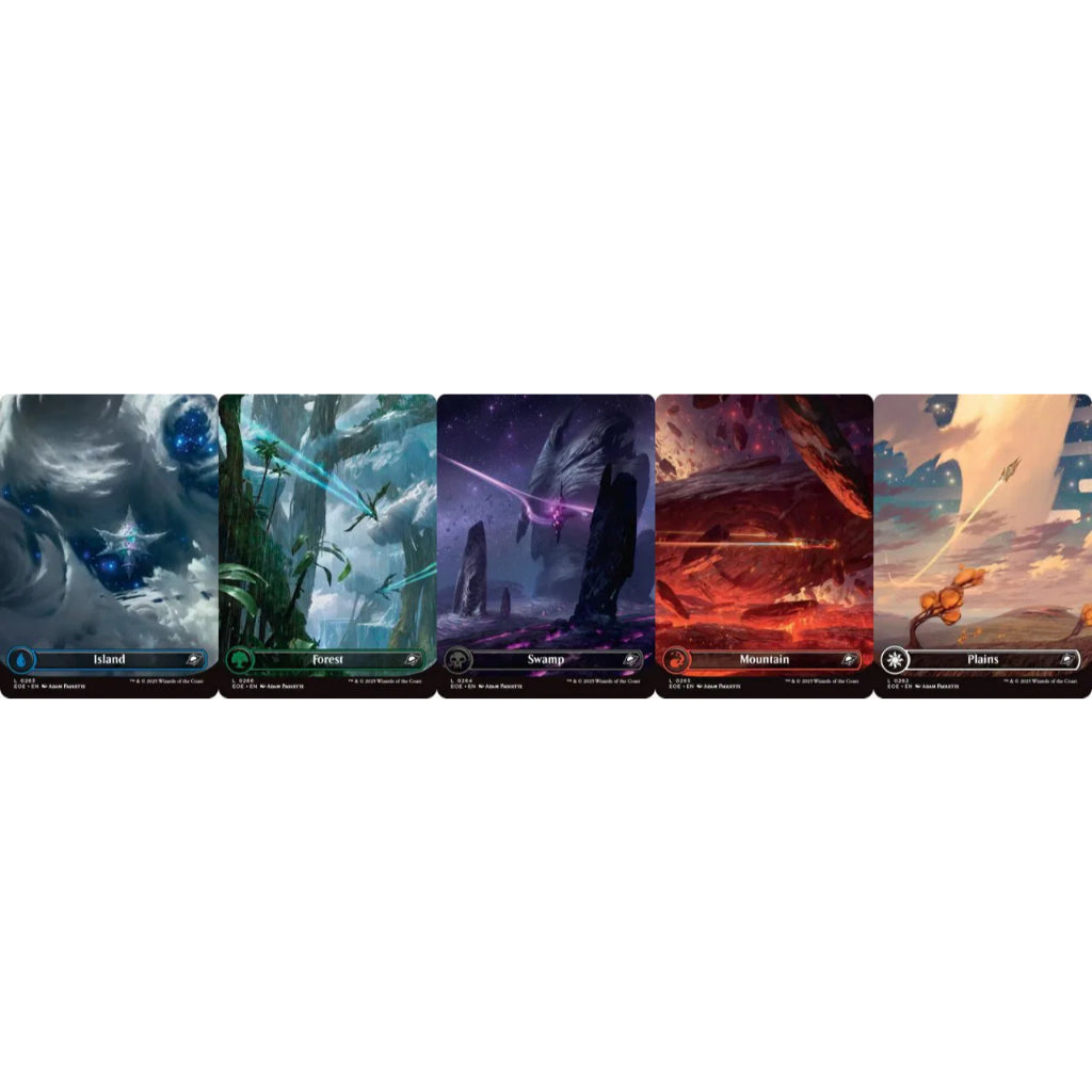 EOE Full Art, Foil and GALAXY FOIL BASIC LAND *MTG Edge of Eternities* Magic: The Gathering_EOC Lands