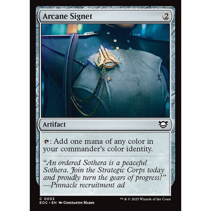 EOC MTG EDGE OF ETERNITIES *Counter Intelligence* Commander Deck Singles EOE