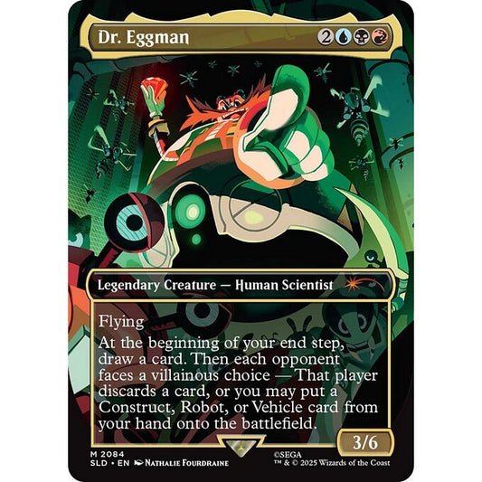 SLD_2084 Dr. Eggman *Secret Lair: Sonic the Hedgehog: Friends & Foes* MTG Magic: The Gathering_Rare