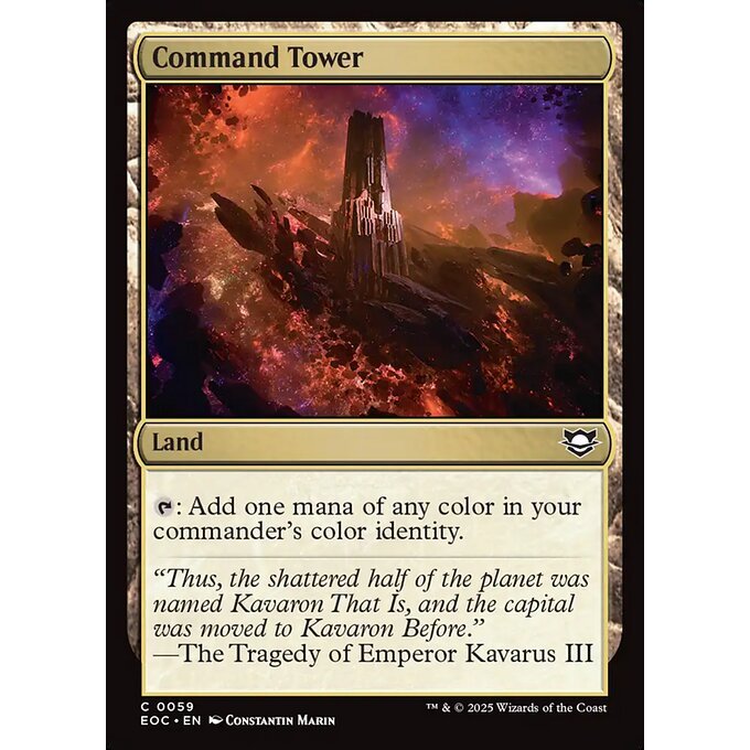 EOC MTG EDGE OF ETERNITIES *Counter Intelligence* Commander Deck Singles EOE