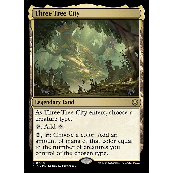 BLB_260 Three Tree City MTG Magic: The Gathering: Bloomburrow_Rare