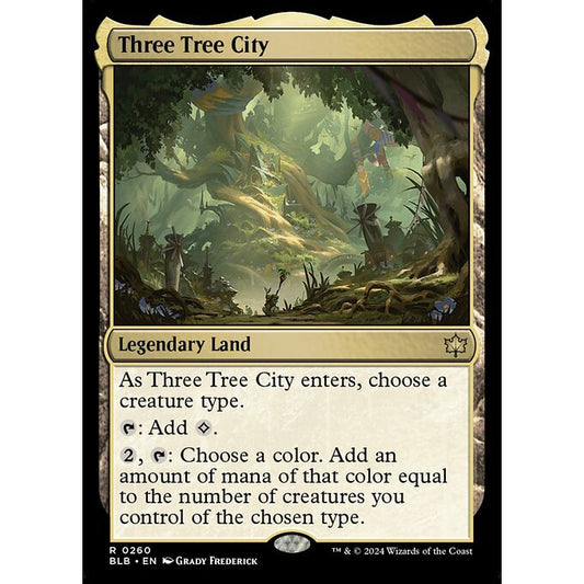 BLB_260 Three Tree City MTG Magic: The Gathering: Bloomburrow_Rare