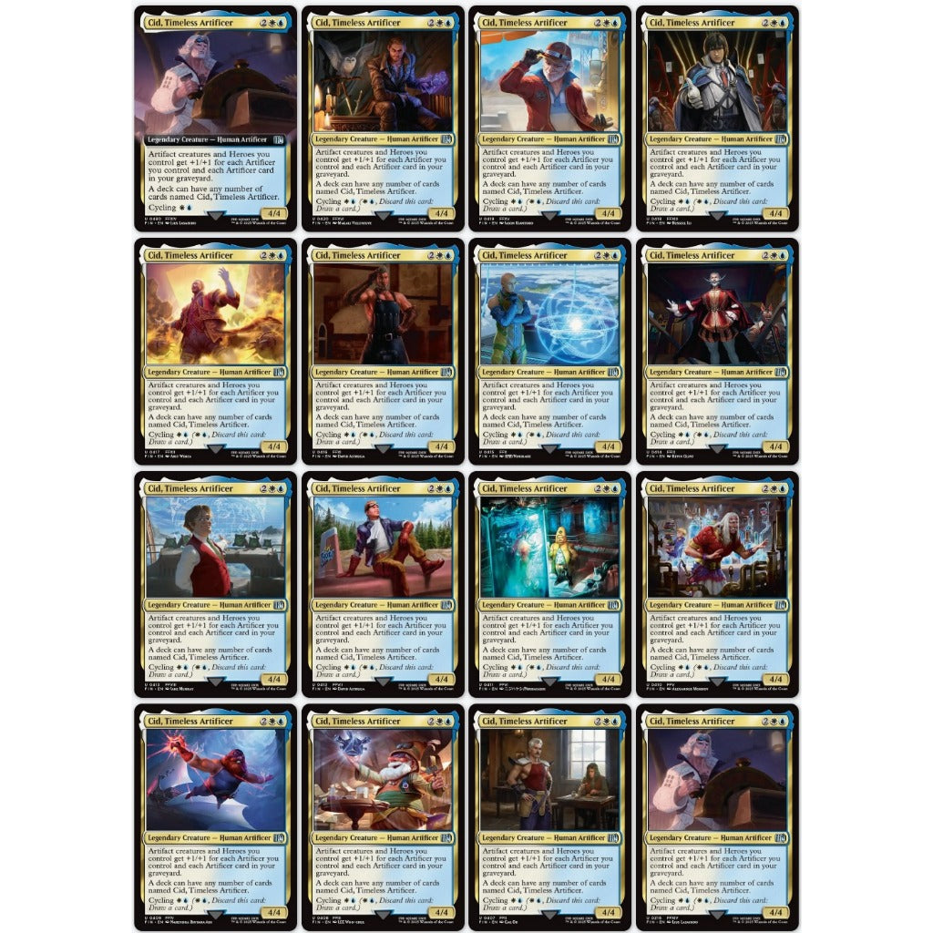 FIN Cid, Timeless Artificer Final Fantasy *Alternate Art AA* MTG Magic: The Gathering_Unc (Choose Your Cards Inside)