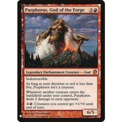 THS_135 Purphoros, God of the Forge *The List: Mystery Box* MTG Magic: The Gathering_Rare