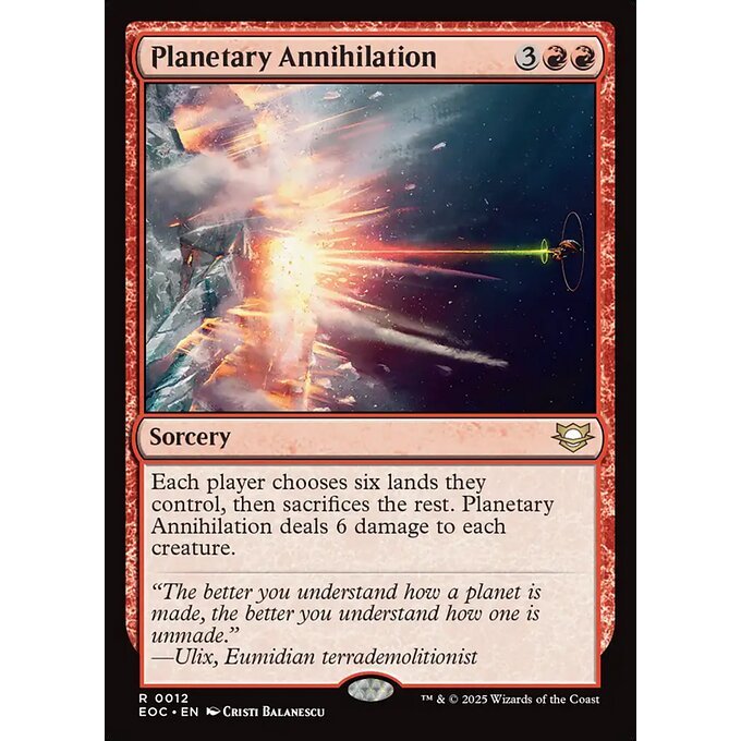 EOC MTG EDGE OF ETERNITIES *World Shaper* Commander Deck Singles EOE