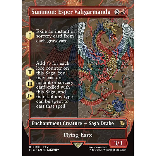 FIC_198 Summon: Esper Valigarmanda *Final Fantasy Commander Extended Art EA* MTG Magic: The Gathering_Rare