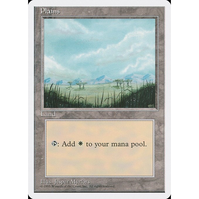 Vintage White Border & Retro Frame Basic Lands (Choose Your Cards Inside) Magic: the Gathering 4th Ed to Onslaught
