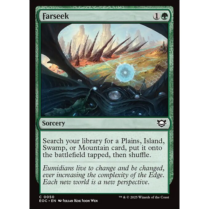 EOC MTG EDGE OF ETERNITIES *World Shaper* Commander Deck Singles EOE