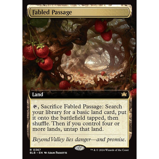 BLB_367 Fabled Passage *Extended Art* MTG Magic: The Gathering: Bloomburrow_Rare