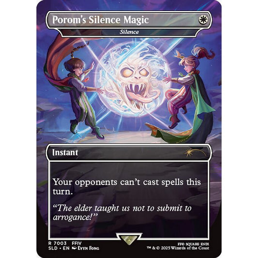 SLD_7003 Porom's Silence Magic (Silence) *Secret Lair: Final Fantasy* MTG Magic: The Gathering_Rare