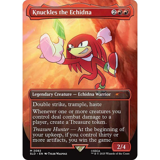 SLD_2082 Knuckles the Echidna *Secret Lair: Sonic the Hedgehog: Friends & Foes* MTG Magic: The Gathering_Rare