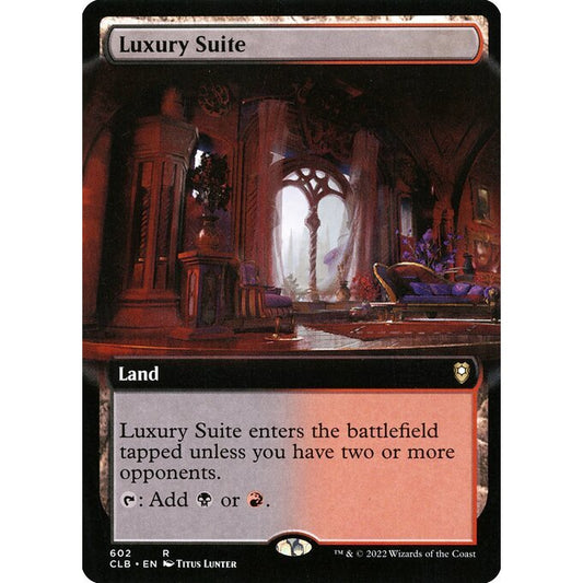 CLB_602 Luxury Suite EA Extended Art MTG Magic: The Gathering: Commander Legends: Baldur's Gate_Rare