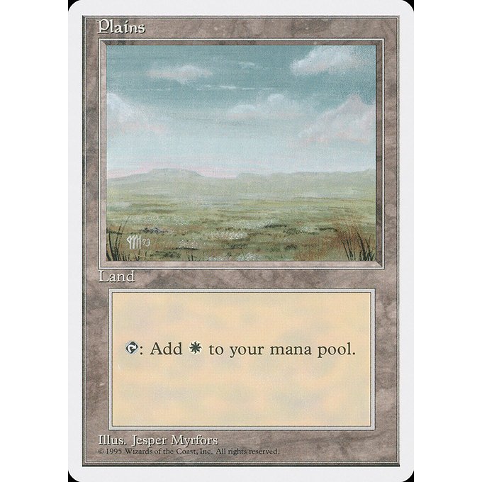 Vintage White Border & Retro Frame Basic Lands (Choose Your Cards Inside) Magic: the Gathering 4th Ed to Onslaught