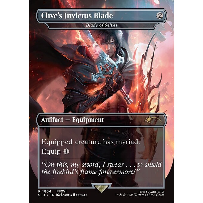 SLD_1864 Clive's Invictus Blade (Blade of Selves) *Secret Lair: Final Fantasy* MTG Magic: The Gathering_Rare