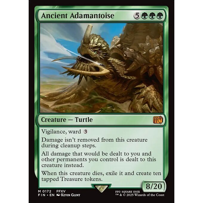 FIN_172  Ancient Adamantoise *Final Fantasy * MTG Magic: The Gathering_Mythic
