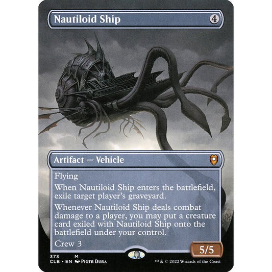 CLB_373 Nautiloid Ship EA Extended Art MTG Magic: The Gathering: Commander Legends: Baldur's Gate_Mythic