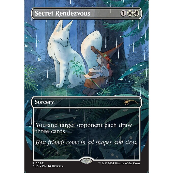 SLD_1892 Secret Rendezvous *Secret Lair: Adventures of the Little Witch* MTG Magic: The Gathering_Rare