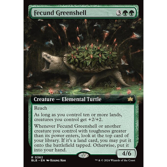 BLB_362 Fecund Greenshell *Extended Art* MTG Magic: The Gathering: Bloomburrow_Rare
