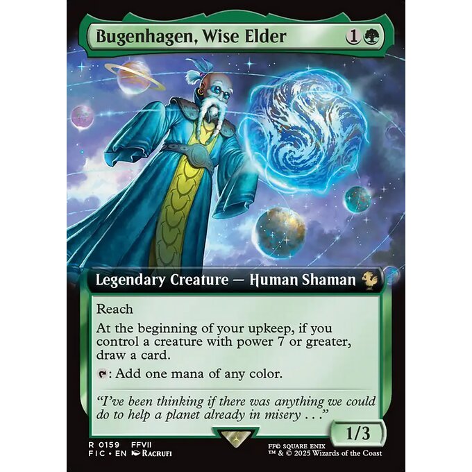 FIC_159 Bugenhagen, Wise Elder *Final Fantasy Commander Extended Art EA* MTG Magic: The Gathering_Rare