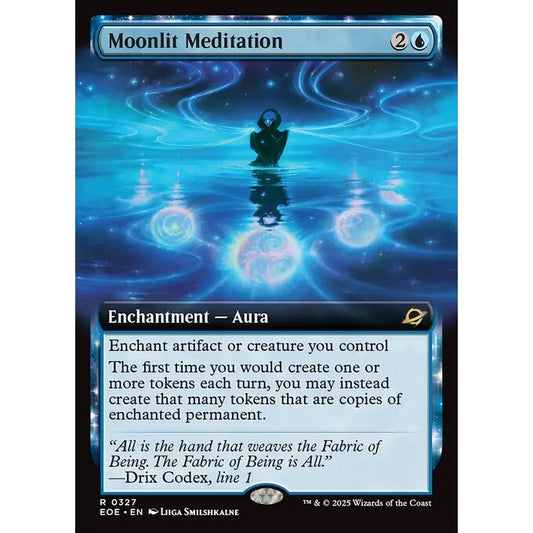 EOE_327 Moonlit Meditation *Edge of Eternities: EA Extended Art* MTG Magic: The Gathering_Rare