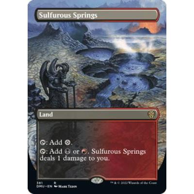 DMU_381 Sulfurous Springs *Borderless BL* MTG Magic: The Gathering: Dominaria United_Rare