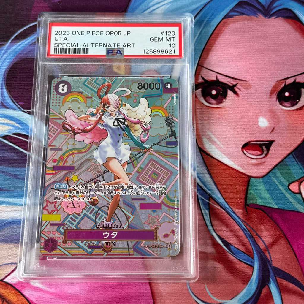 OP02_120* UTA SP *Awakening of the New Era* PSA10 GRADED SLAB GEM MINT One Piece TCG OP05 Special Rare PSA 10