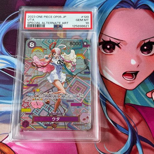 OP02_120* UTA SP *Awakening of the New Era* PSA10 GRADED SLAB GEM MINT One Piece TCG OP05 Special Rare PSA 10