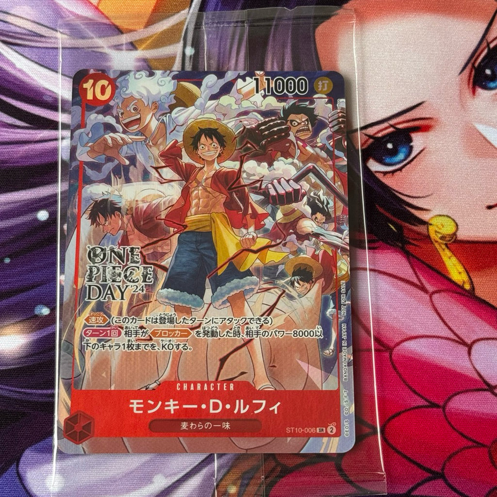 ST10_006 MONKEY D. LUFFY SEALED - One Piece Day 24 One Piece TCG _P-SR Parallel Super Rare AA
