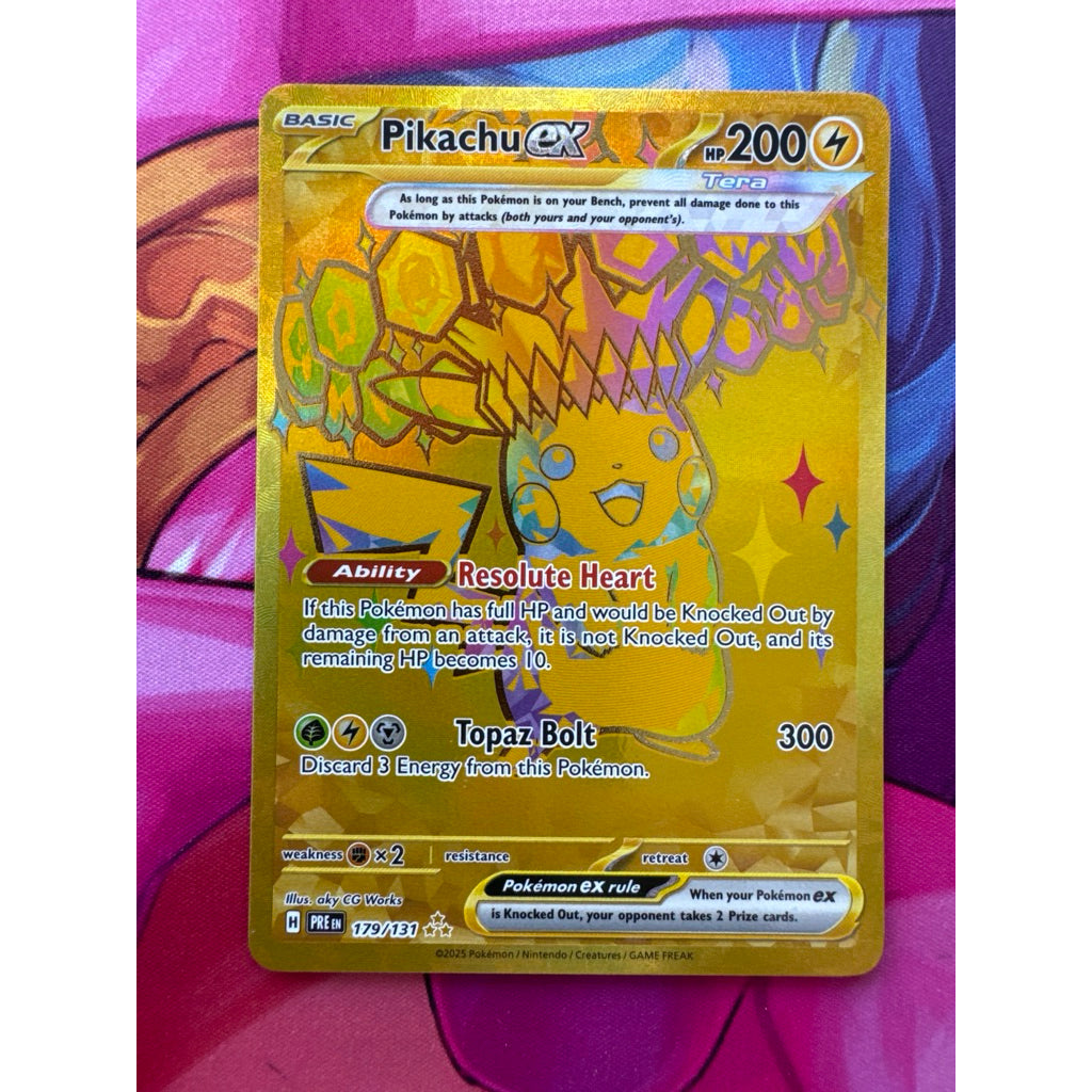 PRE 179/131 PIKACHU EX *Prismatic Evolutions* SAR English Pokemon TCG_Special Art Rare