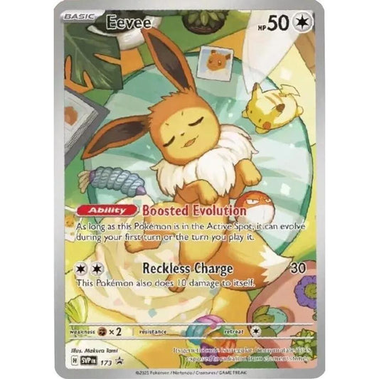 SVP-173 EEVEE *Black Star Promo* English Pokemon TCG_Full Art Illustration Rare Promotional
