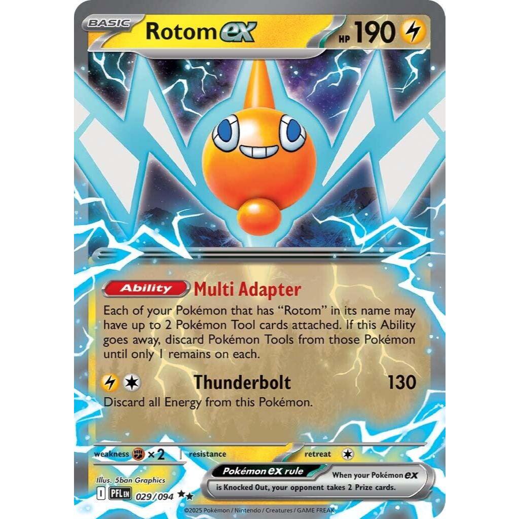 PFL_029 ROTOM EX *Phantasmal Flames* ENGLISH Pokemon TCG EX Double Rare