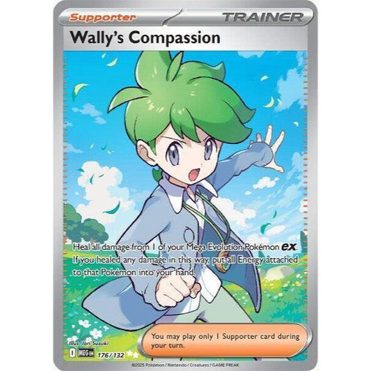 MEG_176 WALLY'S COMPASSION Trainer IR *Mega Evolutions* ENGLISH Pokemon TCG Full Art Illustration Rare