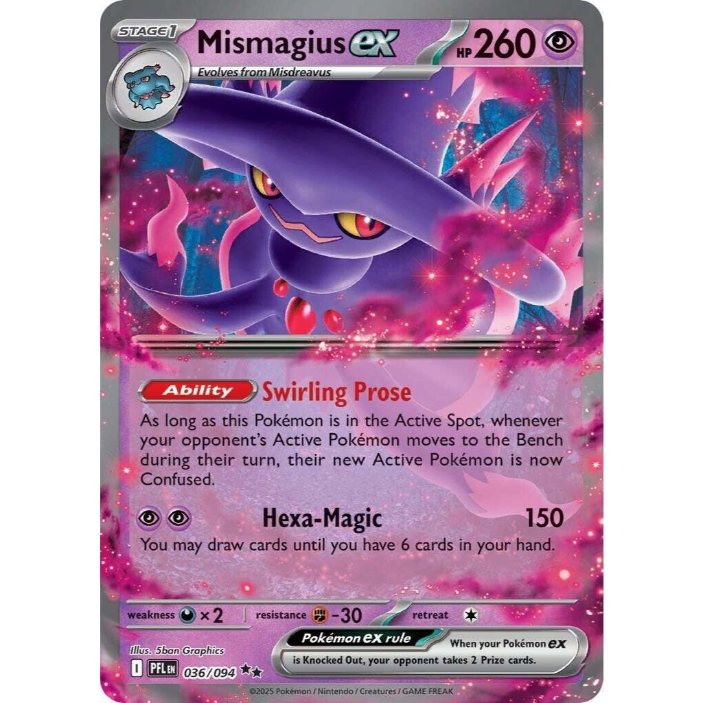 PFL_036 MISMAGIUS EX *Phantasmal Flames* ENGLISH Pokemon TCG EX Double Rare