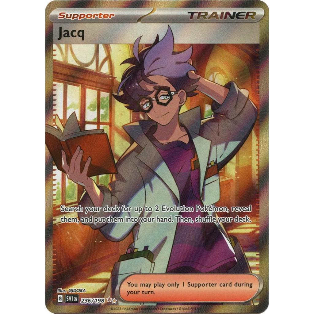 SVI_236 JACQ IR Trainer *Scarlet & Violet* ENGLISH Pokemon TCG Full Art Illustration Rare