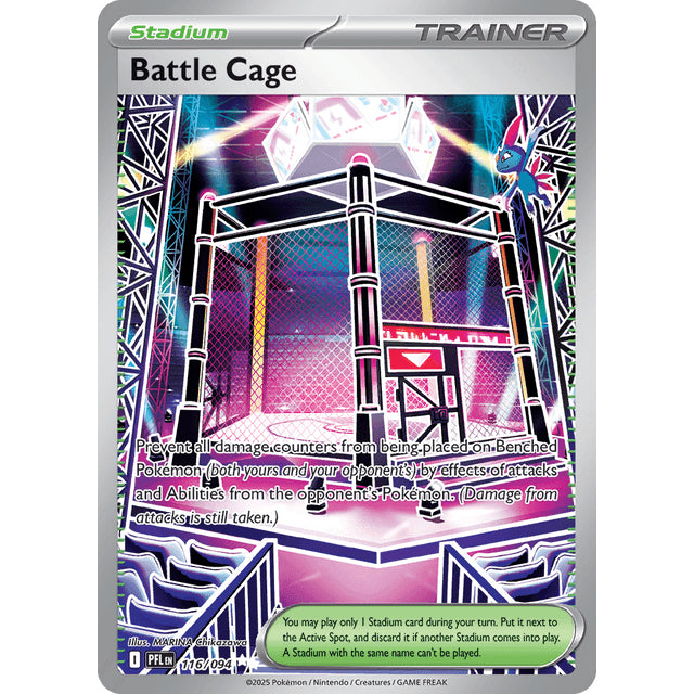 PFL_116 BATTLE CAGE UR *Phantasmal Flames* ENGLISH Pokemon TCG Full Art Ultra Rare