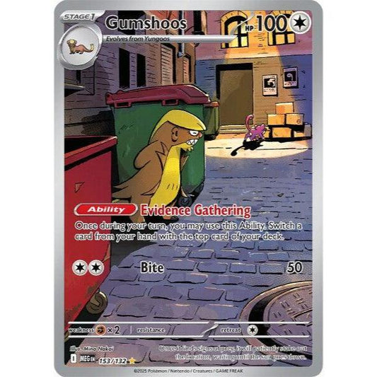 MEG_153 GUMSHOOS IR *Mega Evolutions* ENGLISH Pokemon TCG Full Art Illustration Rare