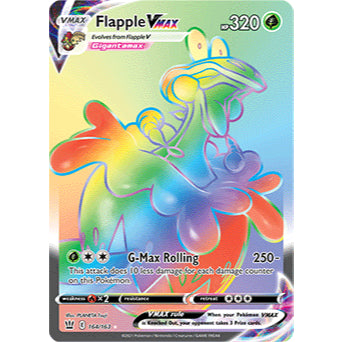 BST_164 Flapple VMAX Secret Rare Battle Styles Pokemon TCG