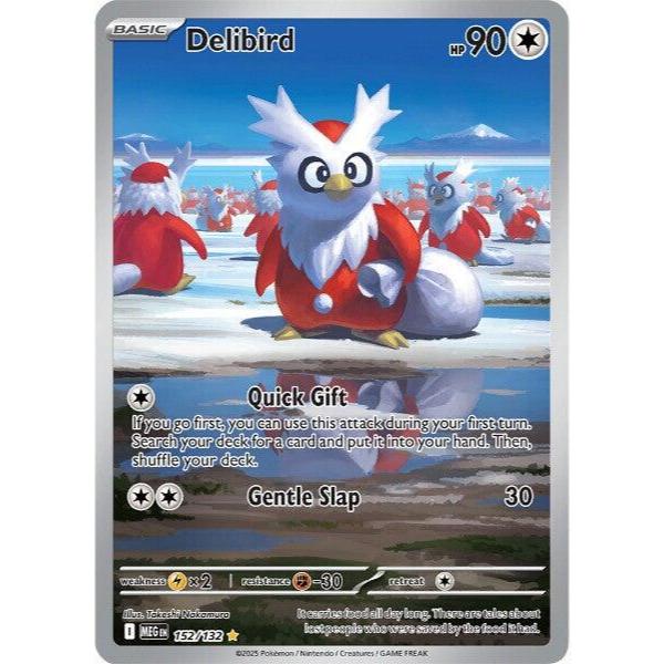 MEG_152 DELIBIRD IR *Mega Evolutions* ENGLISH Pokemon TCG Full Art Illustration Rare
