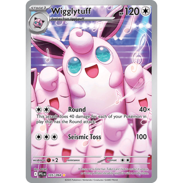 PFL_105 WIGGLYTUFF AR *Phantasmal Flames* ENGLISH Pokemon TCG Full Art Rare