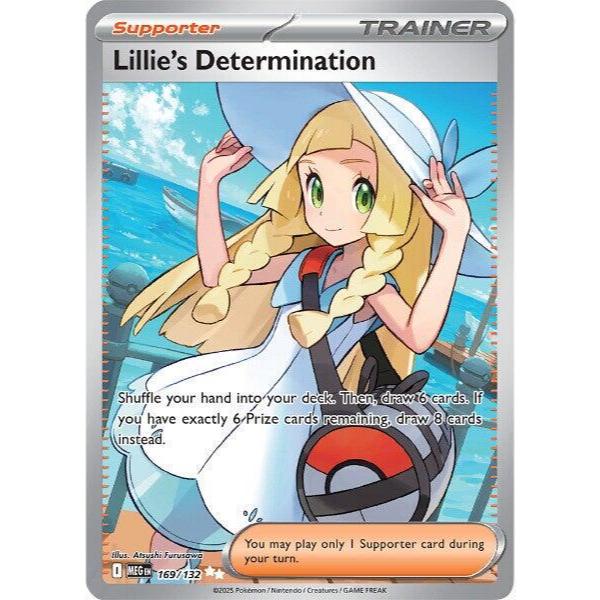 MEG_169 LILLIE'S DETERMINATION Trainer Double Rare *Mega Evolutions* ENGLISH Pokemon TCG Full Art Rare